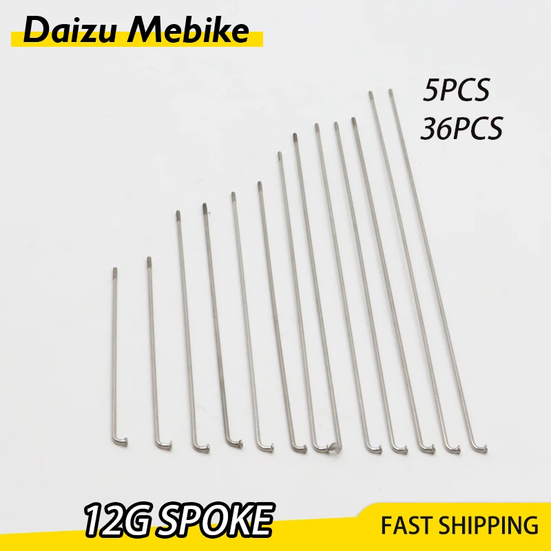 36 x 12G Bicycle Spokes With Nipples Stainless Steel Mountain Road Bike High Strength Bicycle Spokes 
36 x 12G Bicycle Spokes With Nipples Stainless Steel Mountain Road Bike High Strength Bicycle Spokes