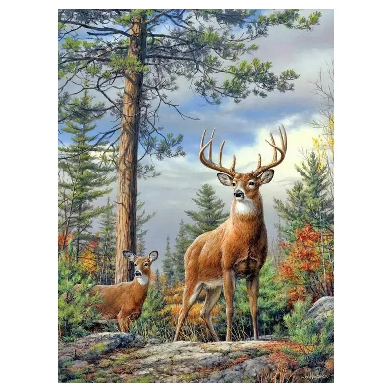 5D Diamond Painting DIY Sort By Number Deer Forest Painting Gift Cross Stitch Mosaic Home Decoration
5D Diamond Painting DIY Sort By Number Deer Forest Painting Gift Cross Stitch Mosaic Home Decoration