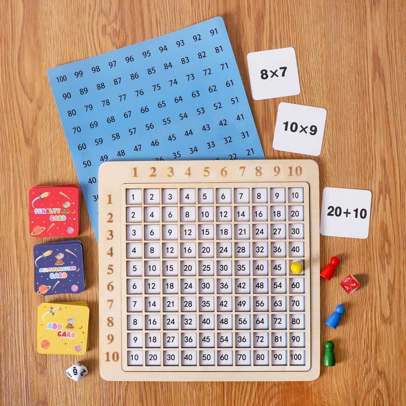 

Настольная математическая игрушка Монтессори, обучающая деревянная доска, умножение 99, детские игрушки для малышей, арифметические Обучающие пособия для детей, подарки