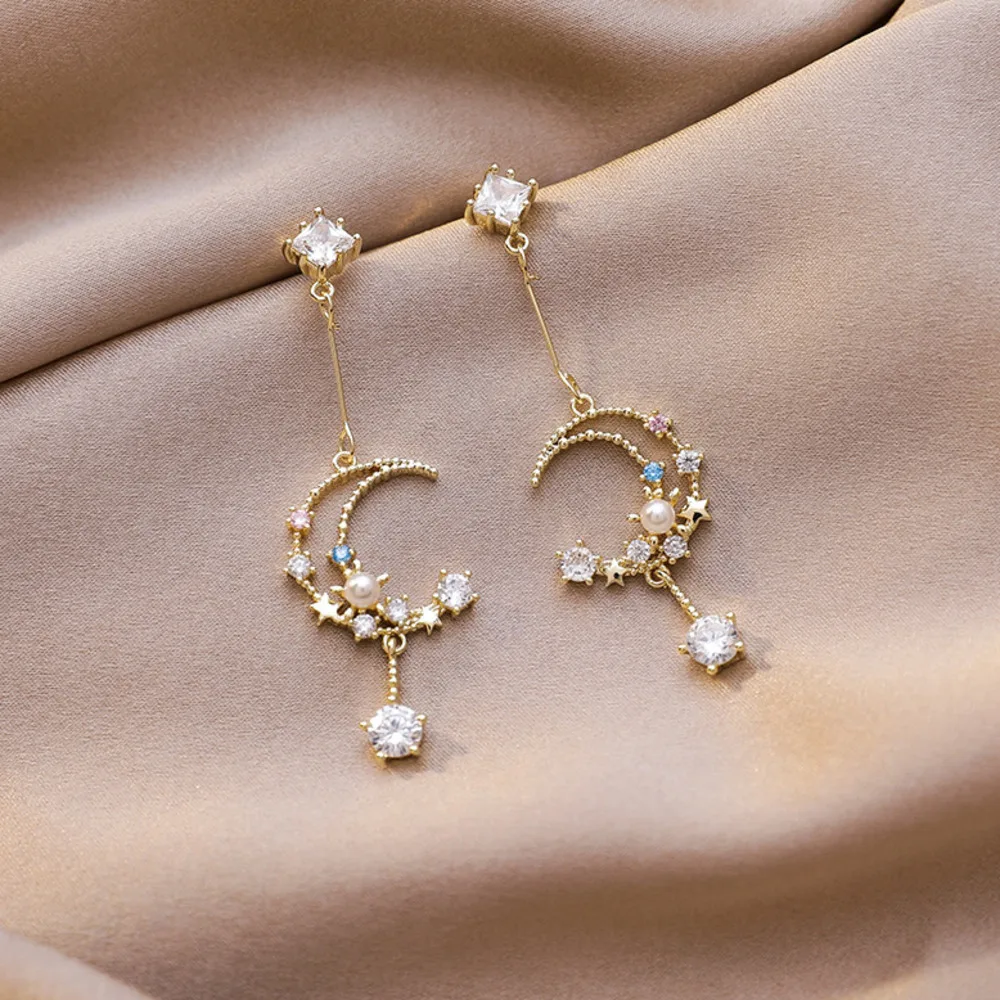 Lolita Moon And Star Dropping Earring S925 Needle Zircon Tassel Pendant Earring Hanging Earring
Lolita Moon And Star Dropping Earring S925 Needle Zircon Tassel Pendant Earring Hanging Earring