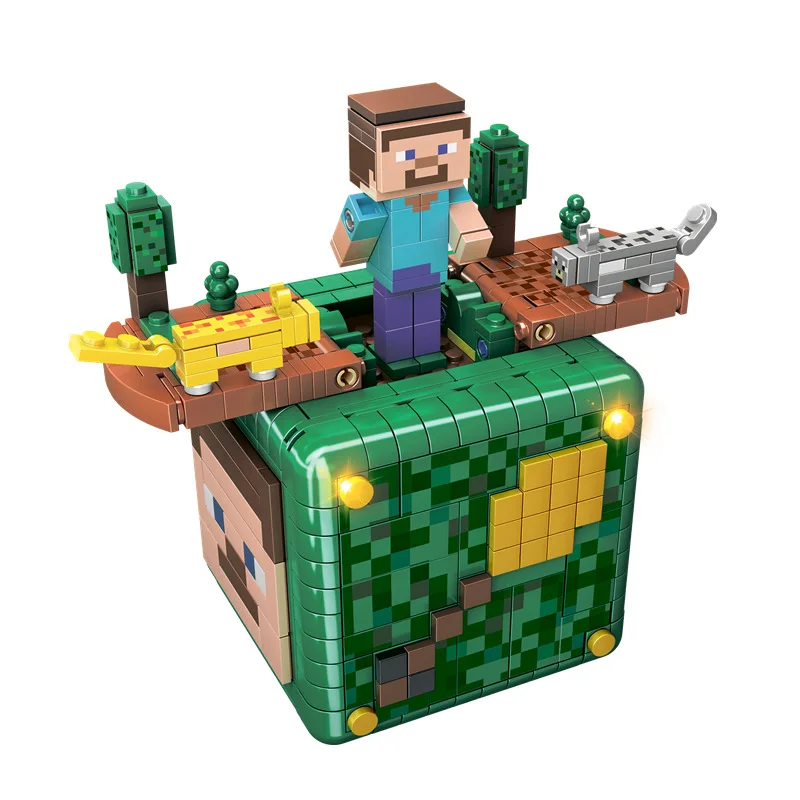722PCS The Boxs Question Marks Cave Mountain Fortress Forest Building Blocks Classic Model Education Toys for christmas Gift
722PCS The Boxs Question Marks Cave Mountain Fortress Forest Building Blocks Classic Model Education Toys for christmas Gift