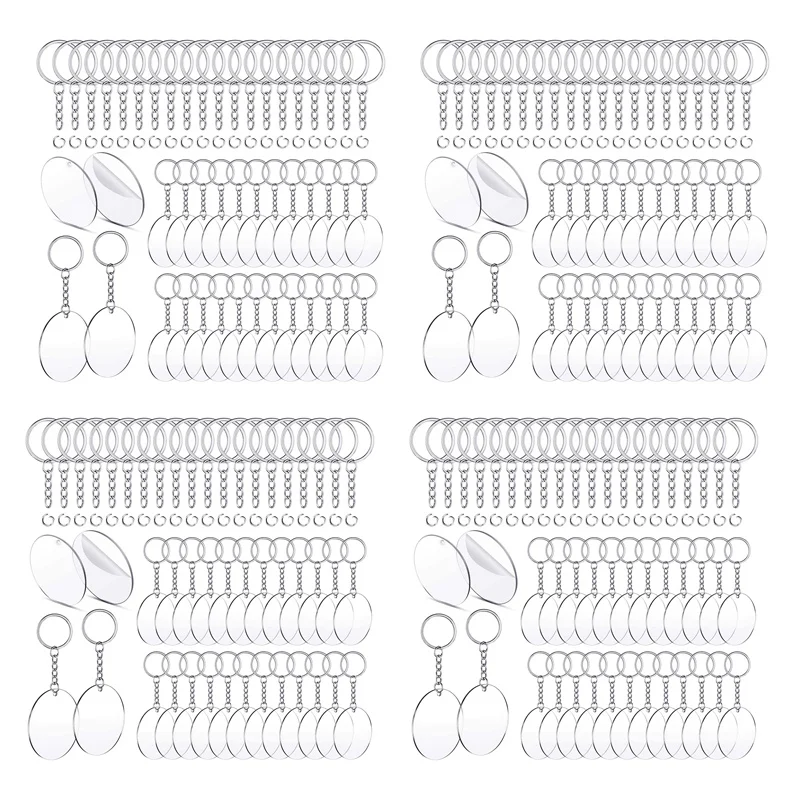 New-600 Pcs 2 Inches Acrylic Transparent Discs And Key Chains Set, Clear Blank Acrylic Discs Round Keychain For DIY Projects
New-600 Pcs 2 Inches Acrylic Transparent Discs And Key Chains Set, Clear Blank Acrylic Discs Round Keychain For DIY Projects