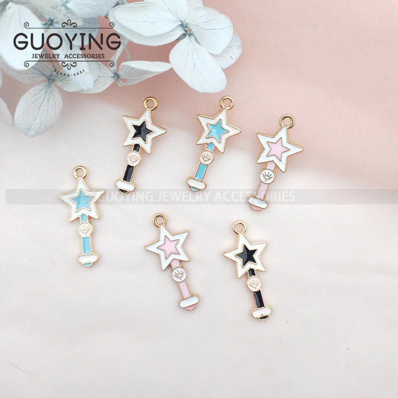 10pcs Alloy Enamel Charm Pendant Earrings Star Magic Wand Jewelry Accessories DIY Bracelet Necklace Pendant Bracelet Charms
10pcs Alloy Enamel Charm Pendant Earrings Star Magic Wand Jewelry Accessories DIY Bracelet Necklace Pendant Bracelet Charms