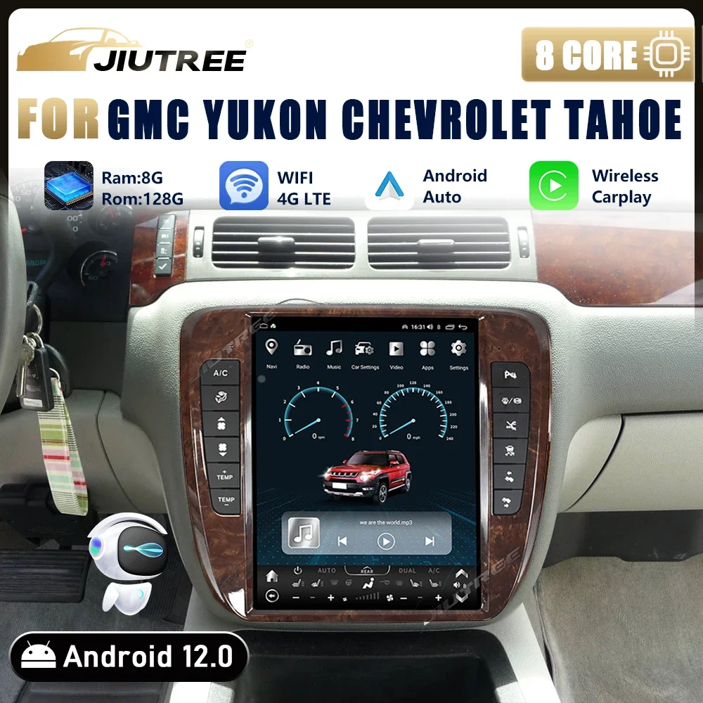 Автомобильное радио Android для GMC Yukon Chevrolet Tahoe Silverado 2007-2014 стерео Carplay головное