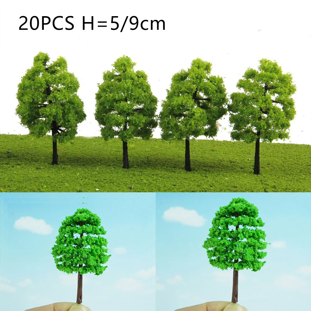 20pcs 9/5CM Realistic Model Trees For Train Railroad Diorama Wargame Park Landscape Scenery Architecture Plant Fake Trees
20pcs 9/5CM Realistic Model Trees For Train Railroad Diorama Wargame Park Landscape Scenery Architecture Plant Fake Trees