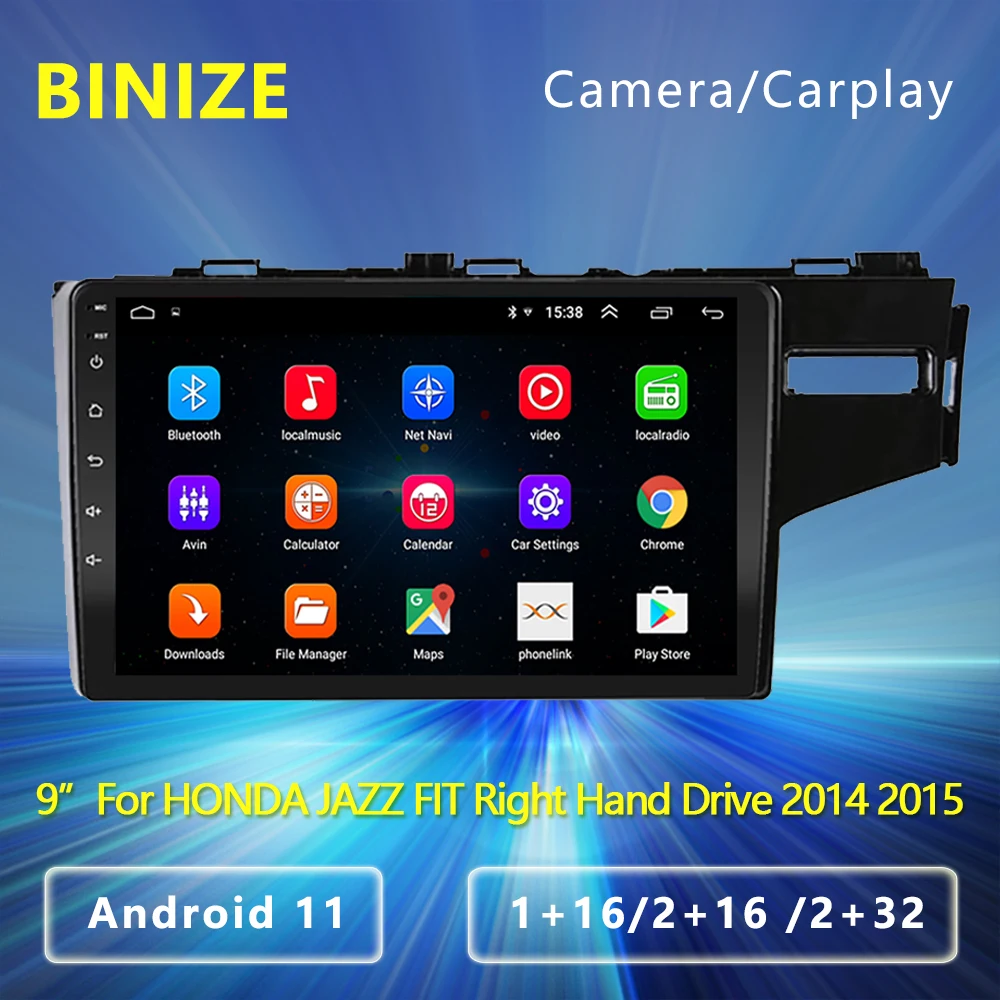 2 Din Android 11 автомобильный радиоприемник, стерео медиаплеер 9 "HD экран, беспроводная Carplay GPS-навигация BT WIFI для HONDA FIT Jazz 2014-2015
2 Din Android 11 автомобильный радиоприемник, стерео медиаплеер 9 "HD экран, беспроводная Carplay GPS-навигация BT WIFI для HONDA FIT Jazz 2014-2015