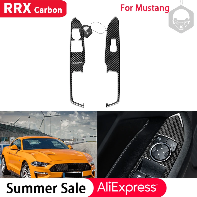 RRX Carbon Fiber Inner Door Window Lift Button Decoration Cover Sticker for Ford Mustang 2015 2016 2017 2018 2019 2020 2021 2022
RRX Carbon Fiber Inner Door Window Lift Button Decoration Cover Sticker for Ford Mustang 2015 2016 2017 2018 2019 2020 2021 2022