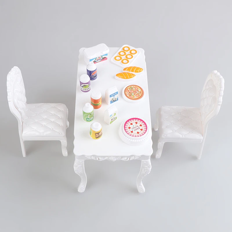16Pcs/Set Doll House Kitchen Restaurant Dining Table Chairs + 13PCS Drink Coke Cans Scene Toys For Dolls Pretend Play Toys
16Pcs/Set Doll House Kitchen Restaurant Dining Table Chairs + 13PCS Drink Coke Cans Scene Toys For Dolls Pretend Play Toys
