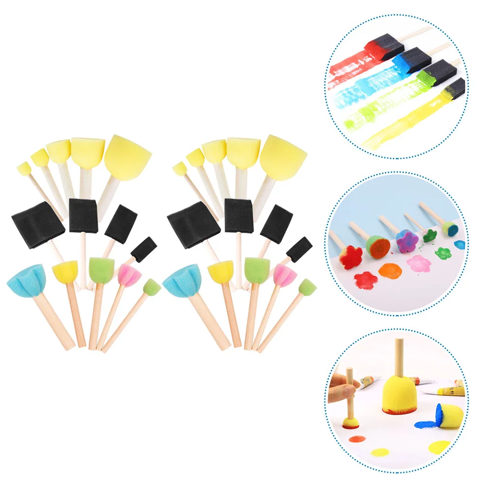 Sponge Painting Brushes Kids Brush Drawing Sponges Toolscraft Round Childrens Kit Diy Stamps Stampers Rainbow Crafting Artist
Sponge Painting Brushes Kids Brush Drawing Sponges Toolscraft Round Childrens Kit Diy Stamps Stampers Rainbow Crafting Artist