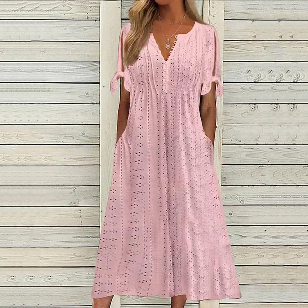 Chic Summer Midi Dress Solid Color Mid-calf Length Lady Midi Dress Tight Waist Summer Midi Dress
Chic Summer Midi Dress Solid Color Mid-calf Length Lady Midi Dress Tight Waist Summer Midi Dress