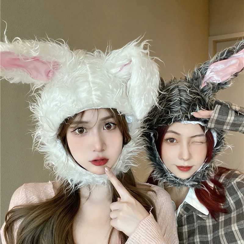 Kawaii Rabbit Ears Bunny Hat Women Girls Earflap Cute Cap Faux Fur Autumn Winter Hat Girls Beanie For Party
Kawaii Rabbit Ears Bunny Hat Women Girls Earflap Cute Cap Faux Fur Autumn Winter Hat Girls Beanie For Party