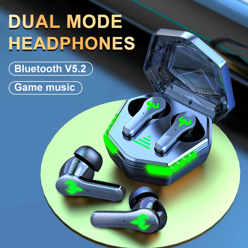 TWS Dual Mode Gaming Music Hearsets Беспроводные наушники 9D Стерео качество объемного звучания качество Bluetooth 5.2 наушники с микрофоном
TWS Dual Mode Gaming Music Hearsets Беспроводные наушники 9D Стерео качество объемного звучания качество Bluetooth 5.2 наушники с микрофоном