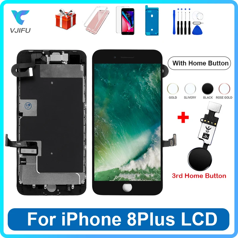 AAA +++ ЖК-дисплей для iPhone 8 8 Plus с кнопкой Home, сенсорный экран для замены для iPhone 8G 8 P 100% протестирован с инструментами
AAA +++ ЖК-дисплей для iPhone 8 8 Plus с кнопкой Home, сенсорный экран для замены для iPhone 8G 8 P 100% протестирован с инструментами