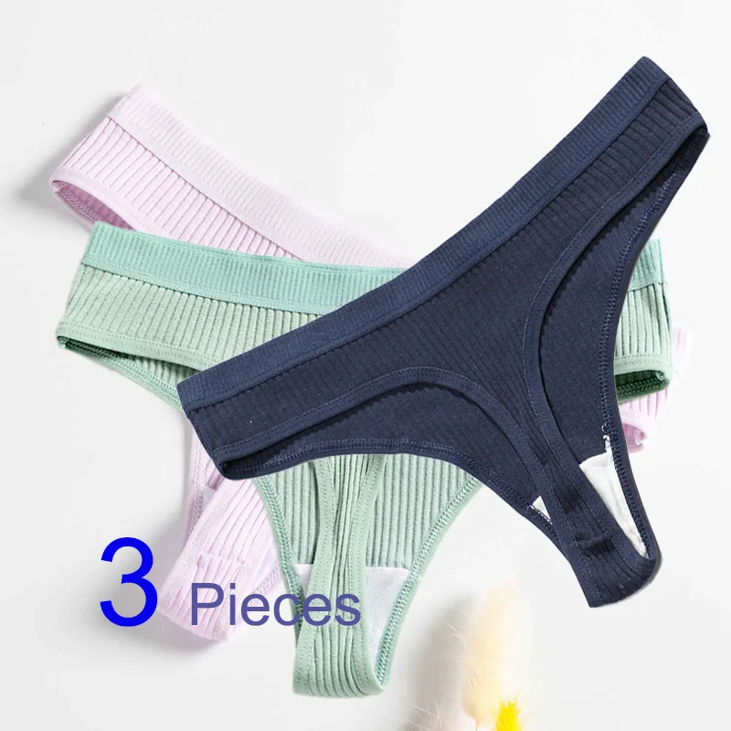 3pcs Sexy Thong G-string Panties Cotton Briefs Women's Underwear Large Size Seamless Low Waist Striped Girls Female Underpants
3pcs Sexy Thong G-string Panties Cotton Briefs Women's Underwear Large Size Seamless Low Waist Striped Girls Female Underpants