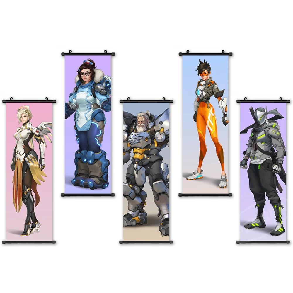 Classic Wall Art Canvas Pictures Overwatch Poster Plastic Scroll Characters Hanging Painting Print Home Decoration Living Room
Classic Wall Art Canvas Pictures Overwatch Poster Plastic Scroll Characters Hanging Painting Print Home Decoration Living Room