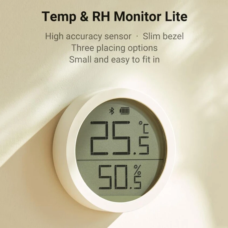 New Qingping Bluetooth-compatible Temperature Humidity Sensor Lite Version Data Storage LCD Screen Thermometer For Xiaomi App
New Qingping Bluetooth-compatible Temperature Humidity Sensor Lite Version Data Storage LCD Screen Thermometer For Xiaomi App