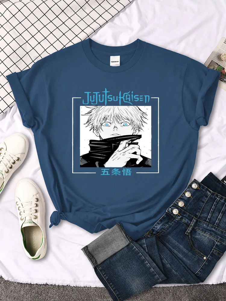 Womens T Shirts Anime Jujutsu Kaisen Gojo Satoru Printed Tops Female Oversize Loose Harajukua T Shirts Japan Manga Fashion Tees
Womens T Shirts Anime Jujutsu Kaisen Gojo Satoru Printed Tops Female Oversize Loose Harajukua T Shirts Japan Manga Fashion Tees