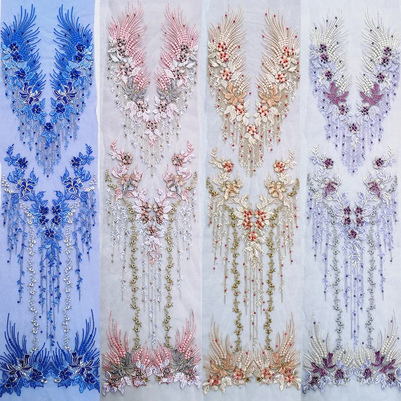 9 Color Beaded Sequins 3D Decals Flower Lace Fabric Evening Dress Front Chest Back Applique DIY Sewing Patch Decoration
9 Color Beaded Sequins 3D Decals Flower Lace Fabric Evening Dress Front Chest Back Applique DIY Sewing Patch Decoration