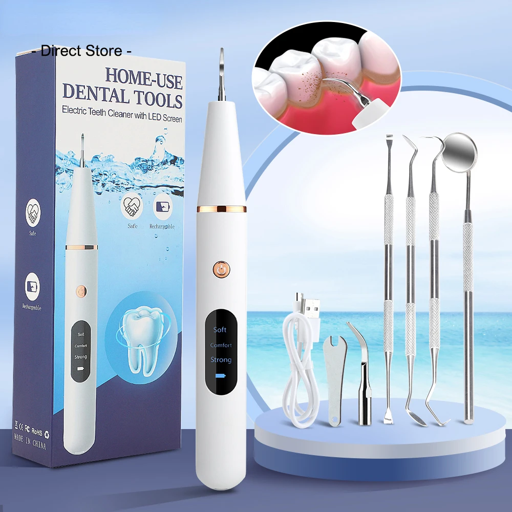Ultrasonic Dental Scaler For Teeth Tartar Stain Tooth Calculus Remover Electric Sonic Teeth Plaque Cleaner Dental Stone Removal
Ultrasonic Dental Scaler For Teeth Tartar Stain Tooth Calculus Remover Electric Sonic Teeth Plaque Cleaner Dental Stone Removal