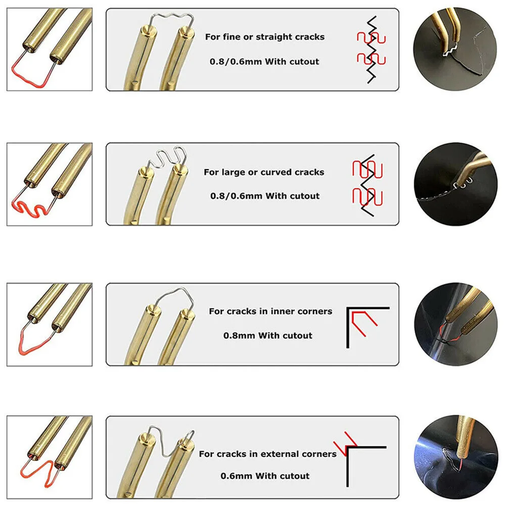 3000Pcs Plastic Welder Hot Stapler Staples 0.6mm 0.8mm Car Bumper Fender Repair Tool Standard Pre Cut Wave Hot Staples
3000Pcs Plastic Welder Hot Stapler Staples 0.6mm 0.8mm Car Bumper Fender Repair Tool Standard Pre Cut Wave Hot Staples