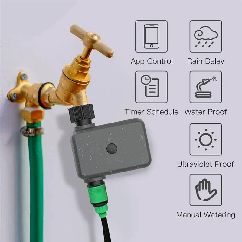 NEW Smart Garden Watering Timer Wifi Automatic Drip Irrigation Controller Smart Water Valve Garden Automatic Watering System
NEW Smart Garden Watering Timer Wifi Automatic Drip Irrigation Controller Smart Water Valve Garden Automatic Watering System