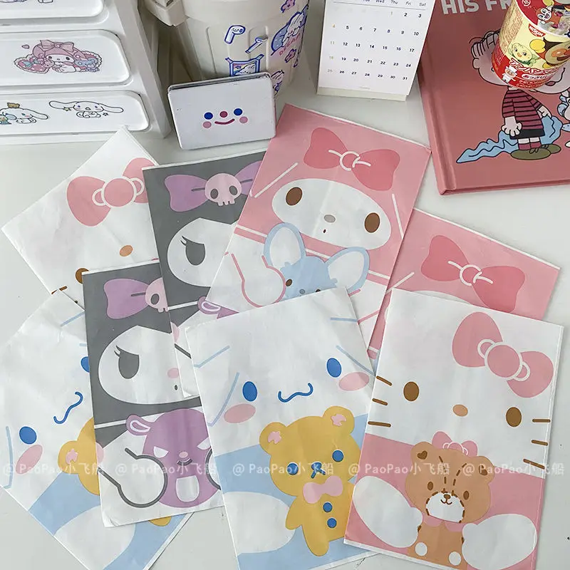 10 шт. милые аксессуары Sanrios Cinnamoroll Kuromi Mymelody Hellokittys мультяшная Милая подарочная упаковка бумажный пакет для хранения конфет подарок
10 шт. милые аксессуары Sanrios Cinnamoroll Kuromi Mymelody Hellokittys мультяшная Милая подарочная упаковка бумажный пакет для хранения конфет подарок