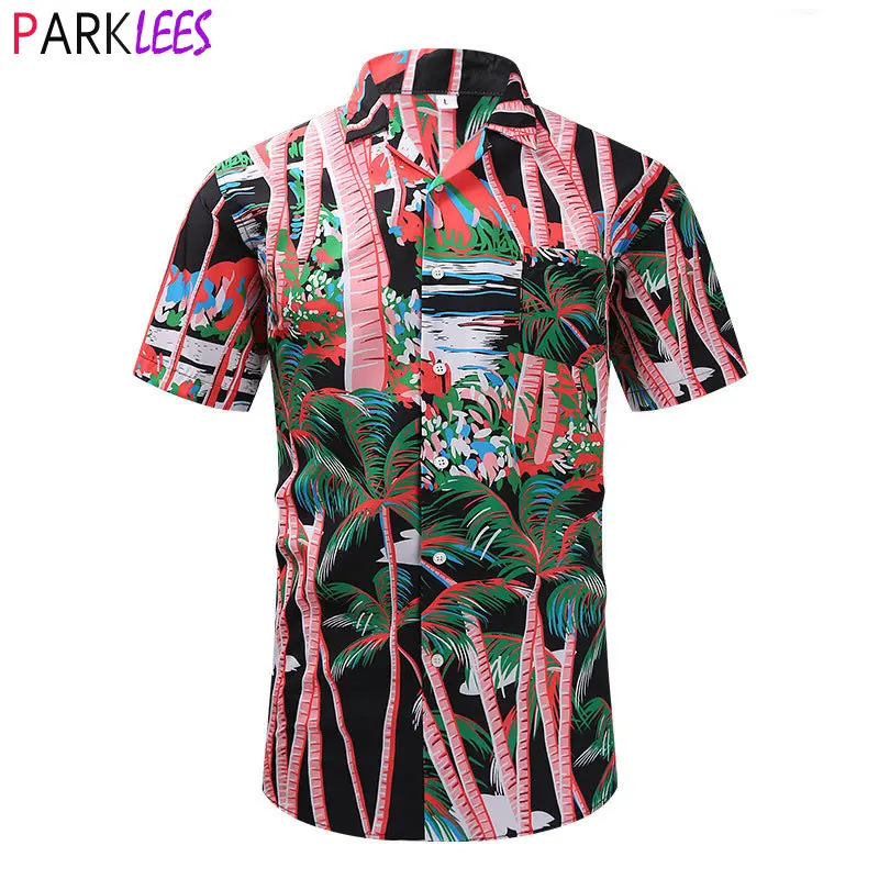 Pink Palm Tree Print Hawaiian Shirts Men Short Sleeve Casual Button Down Tropical Shirt Summer Holiday Aloha Baech Hawaii Shirt
Pink Palm Tree Print Hawaiian Shirts Men Short Sleeve Casual Button Down Tropical Shirt Summer Holiday Aloha Baech Hawaii Shirt