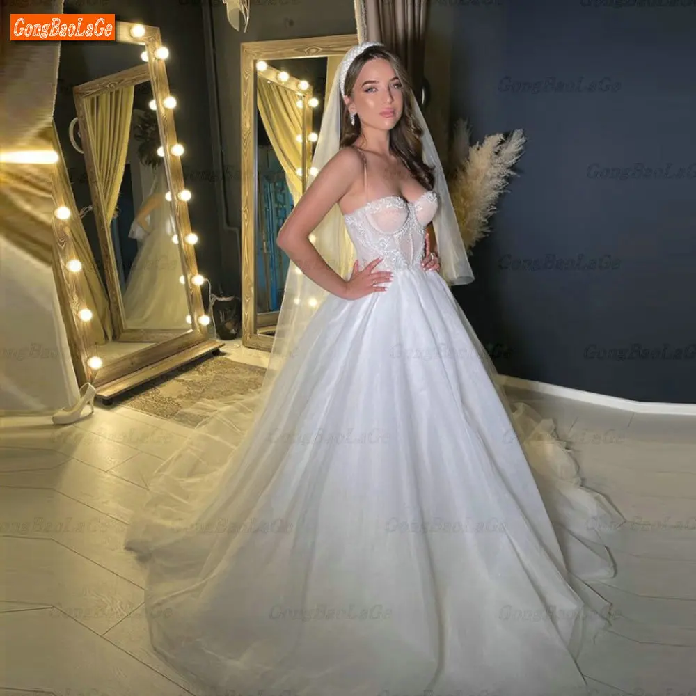 Luxury White & Lvory Wedding Dress for Women 2022 Sweetheart Neck Vestidos De Novia Sleeveless Bride Gown Lace Up Robe De Mariée
Luxury White & Lvory Wedding Dress for Women 2022 Sweetheart Neck Vestidos De Novia Sleeveless Bride Gown Lace Up Robe De Mariée