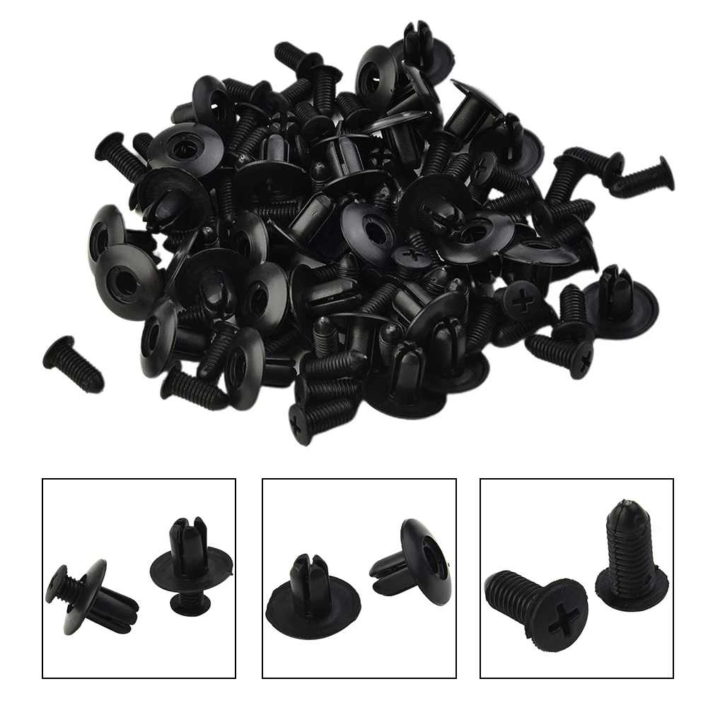 100pcs Car Fasteners 8mm Plastic Fender Buckle Bumper Universal Fixed Fasteners Clips Black Accessories Parts Fit For Most Cars
100pcs Car Fasteners 8mm Plastic Fender Buckle Bumper Universal Fixed Fasteners Clips Black Accessories Parts Fit For Most Cars