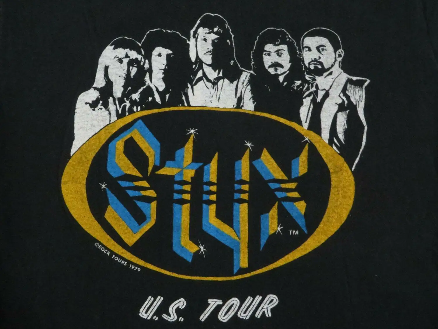 

Vintage Styx Band US Concert Tour Heavy Cotton T-Shirt Tee Shirts