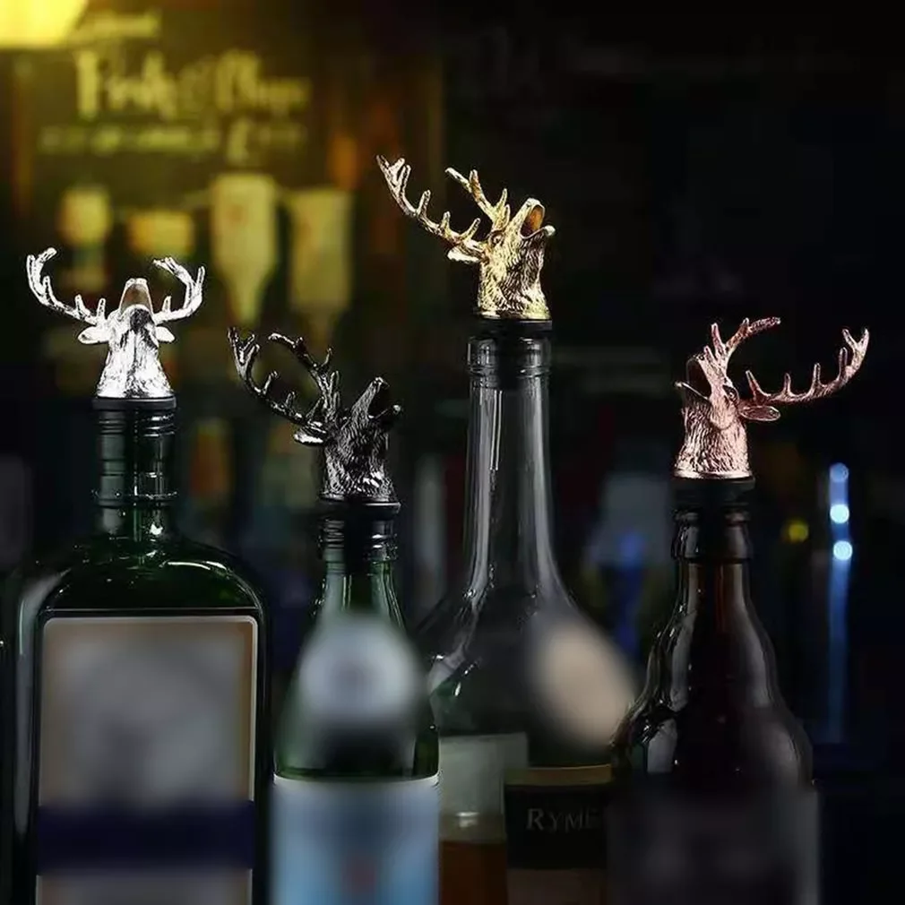 Deer Stag Head Detachable Good Gloss Wine Pourer Unique Wine Bottle Stoppers Wine Aerators Bar Tools Get Together Gift
Deer Stag Head Detachable Good Gloss Wine Pourer Unique Wine Bottle Stoppers Wine Aerators Bar Tools Get Together Gift