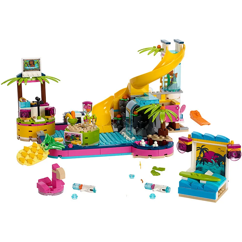 468pcs Bricks Andrea's Pool Party Building Blocks Compatible Lepining 41374 Girl Friends Series Toys for Children Christmas Gift
468pcs Bricks Andrea's Pool Party Building Blocks Compatible Lepining 41374 Girl Friends Series Toys for Children Christmas Gift