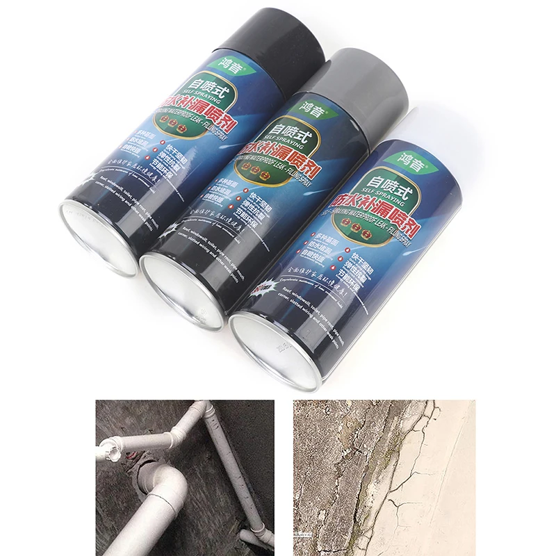 700ml Anti-Leaking Sealant Spray Coating Liquid Waterproof Strong Adhesion Spray Leak Water Leak Repair Sealant Plug Home Tools 
700ml Anti-Leaking Sealant Spray Coating Liquid Waterproof Strong Adhesion Spray Leak Water Leak Repair Sealant Plug Home Tools