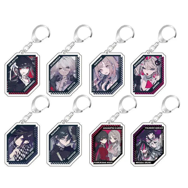 Anime KeyChain Women Danganronpa Trigger Happy Havoc Key Chain for Men Yasuhiro Taeko Key Ring Acrylic Keyring Party Pendant 
Anime KeyChain Women Danganronpa Trigger Happy Havoc Key Chain for Men Yasuhiro Taeko Key Ring Acrylic Keyring Party Pendant