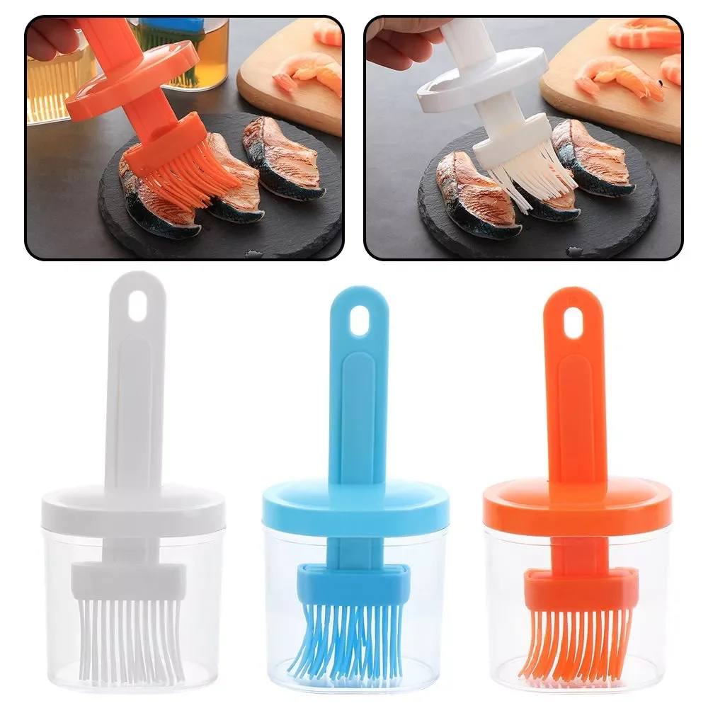 Portable Silicone Oil Bottle With Brush Grill Brushes Liquid Oil Pastry Kitchen Baking BBQ Tool Temperature Resistant Brush
Portable Silicone Oil Bottle With Brush Grill Brushes Liquid Oil Pastry Kitchen Baking BBQ Tool Temperature Resistant Brush