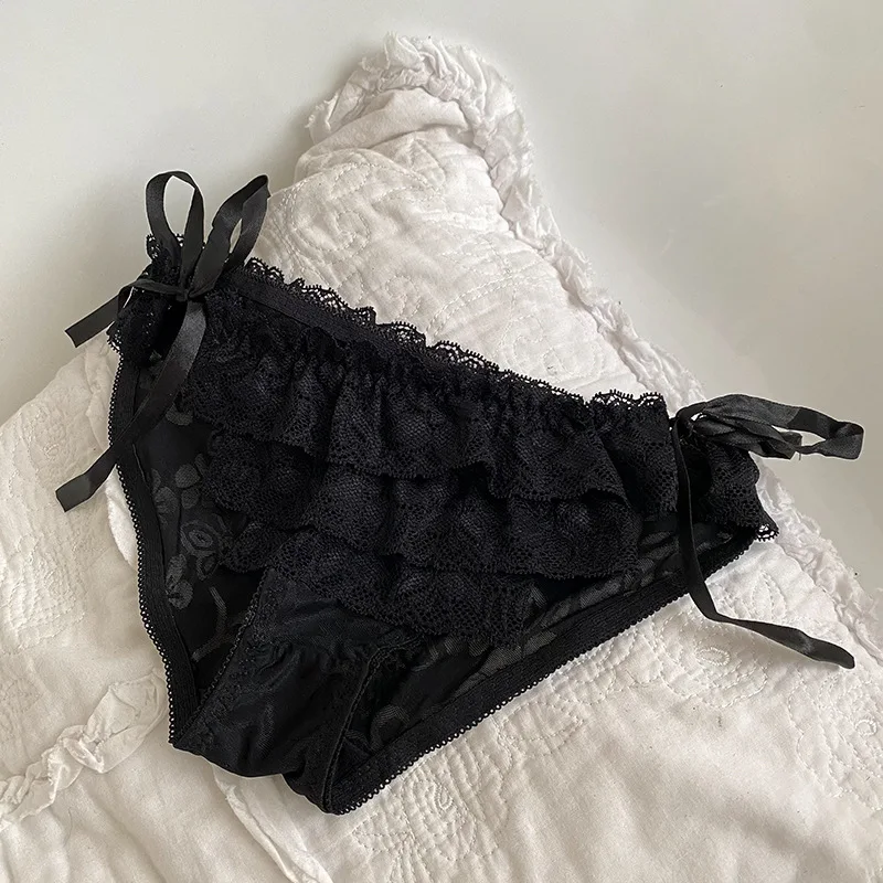 Lace Underpants Cute Sexy Panties Lace-up Detachable Cotton Antibacterial Sexy Girl Briefs Women Underwear Lingerie Femme
Lace Underpants Cute Sexy Panties Lace-up Detachable Cotton Antibacterial Sexy Girl Briefs Women Underwear Lingerie Femme