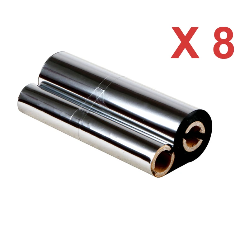 

8 rolls wax ribbon 110mm x 90meter / 70meter Wax Ribbon, Thermal Transfer Ink Film Mixture Ribbon for zebra LP 2844 /2836