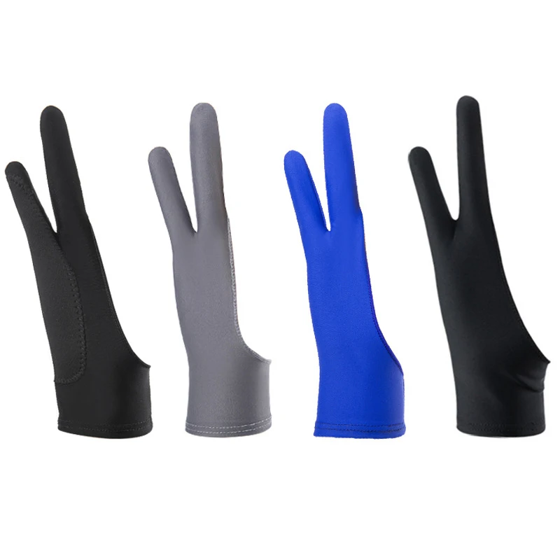 Перчатки художника перчатки с двумя пальцами для рисования, ручка для рисования, бумажная бумага для рисования, рисования, эскизов, IPad, графический планшет