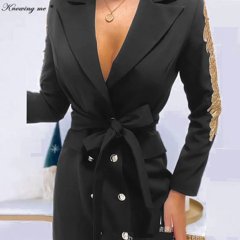 Women Elegant double breasted mini dress Office Lady sequines blazer dress Female Spring Notched long sleeve formal work dress
Women Elegant double breasted mini dress Office Lady sequines blazer dress Female Spring Notched long sleeve formal work dress