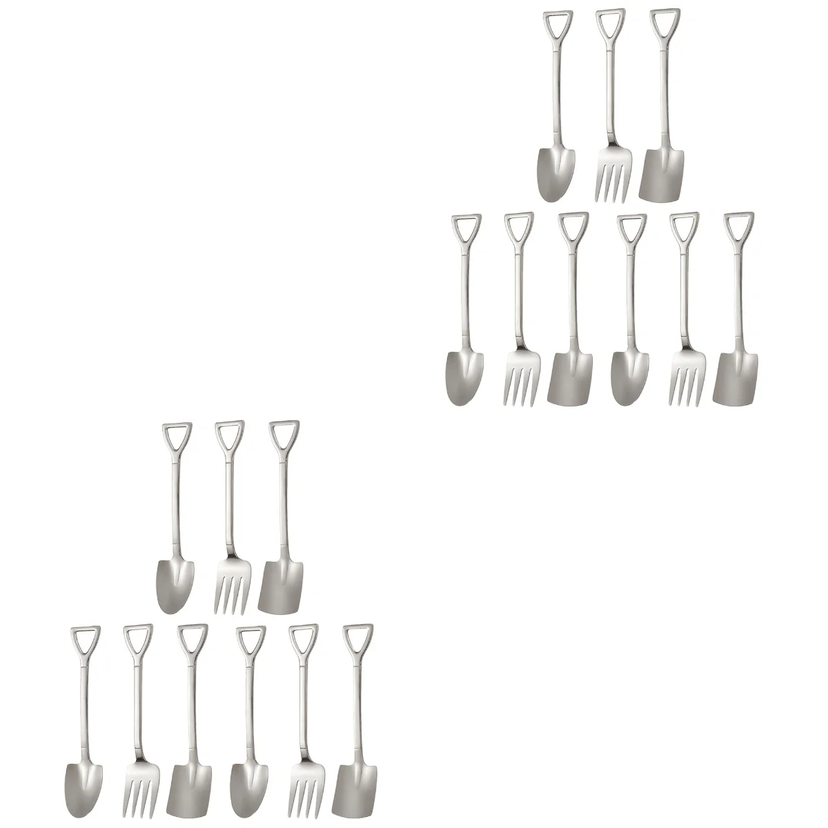 18 Pcs Stainless Steel Dessert Spoon Shape Spoons Drink Stirrer Kitchen Mixing Forks Fruit
18 Pcs Stainless Steel Dessert Spoon Shape Spoons Drink Stirrer Kitchen Mixing Forks Fruit