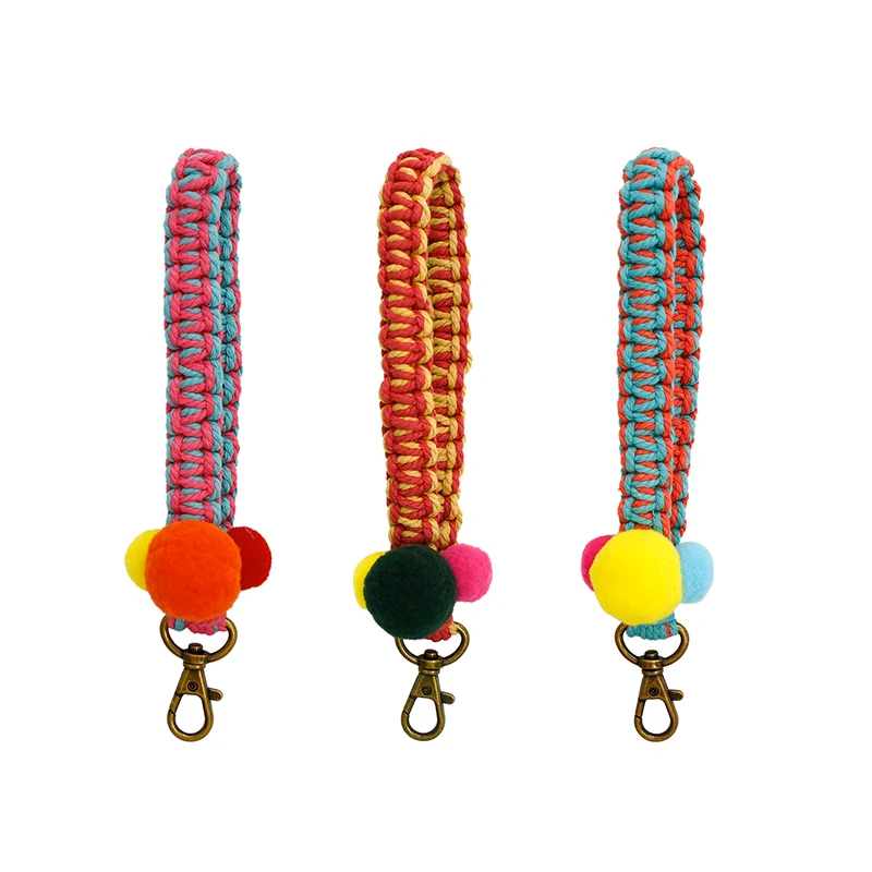 Decorative Boho Macrame Keychain with Pompom Winter Key Chain Macrame Car Charm/Gift Favor Faux Fur Ball Keyring Rainbow Pom Pom
Decorative Boho Macrame Keychain with Pompom Winter Key Chain Macrame Car Charm/Gift Favor Faux Fur Ball Keyring Rainbow Pom Pom