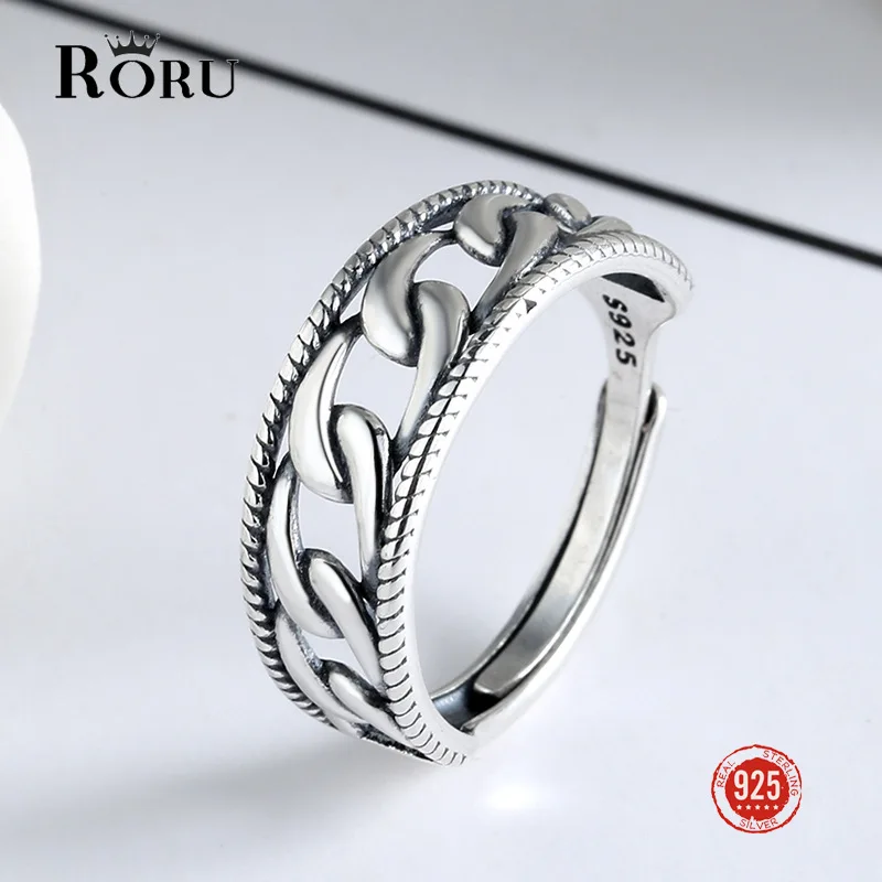 Retro Chain Index Finger Rings Adjustable Trend 925 Sterling Silver Open Size for Women Men Hip Hop Style Fine Jewelry Gifts
Retro Chain Index Finger Rings Adjustable Trend 925 Sterling Silver Open Size for Women Men Hip Hop Style Fine Jewelry Gifts