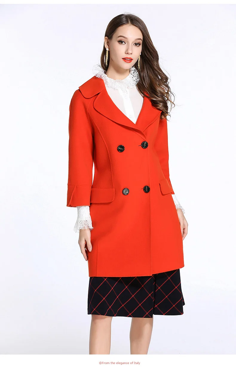 Gowani Women's Winter Formal Woolen Coat Three-quarter Sleeve Lapel Straight Mid Length Simple Casual Woolen Coat
Gowani Women's Winter Formal Woolen Coat Three-quarter Sleeve Lapel Straight Mid Length Simple Casual Woolen Coat