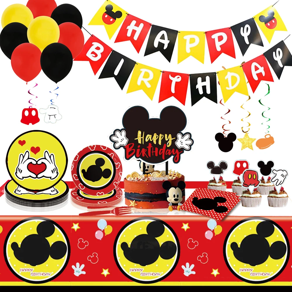Disney Mickey Mouse Cartoon Themed Birthday Party Decoration Supplies Disposable Cutlery Balloon Background Baby Shower Kid Gift
Disney Mickey Mouse Cartoon Themed Birthday Party Decoration Supplies Disposable Cutlery Balloon Background Baby Shower Kid Gift