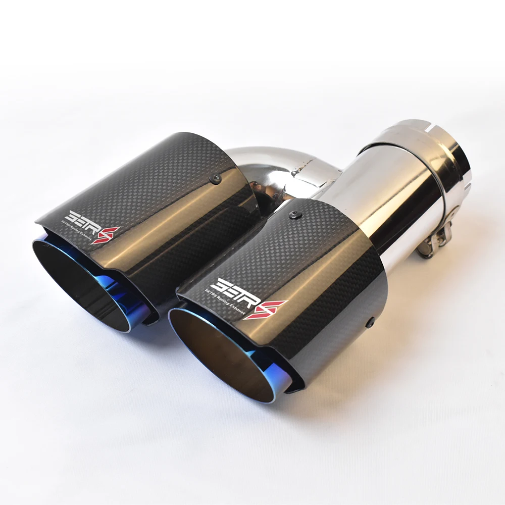 1 Pc H Style Stainless Steel Right Side Exhaust System Blue Burnt End Tip Car Exhaust Pipe Muffler
1 Pc H Style Stainless Steel Right Side Exhaust System Blue Burnt End Tip Car Exhaust Pipe Muffler