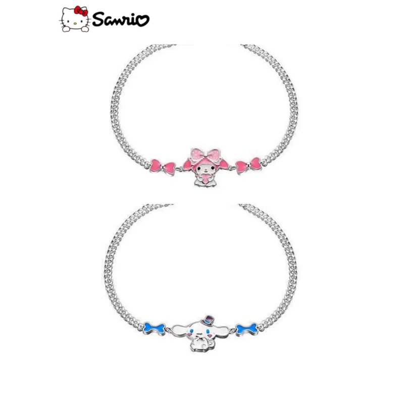 Милый аниме Браслет Sanrio из чистого серебра с персонажем из мультфильма «Моя Мелодия»
Милый аниме Браслет Sanrio из чистого серебра с персонажем из мультфильма «Моя Мелодия»