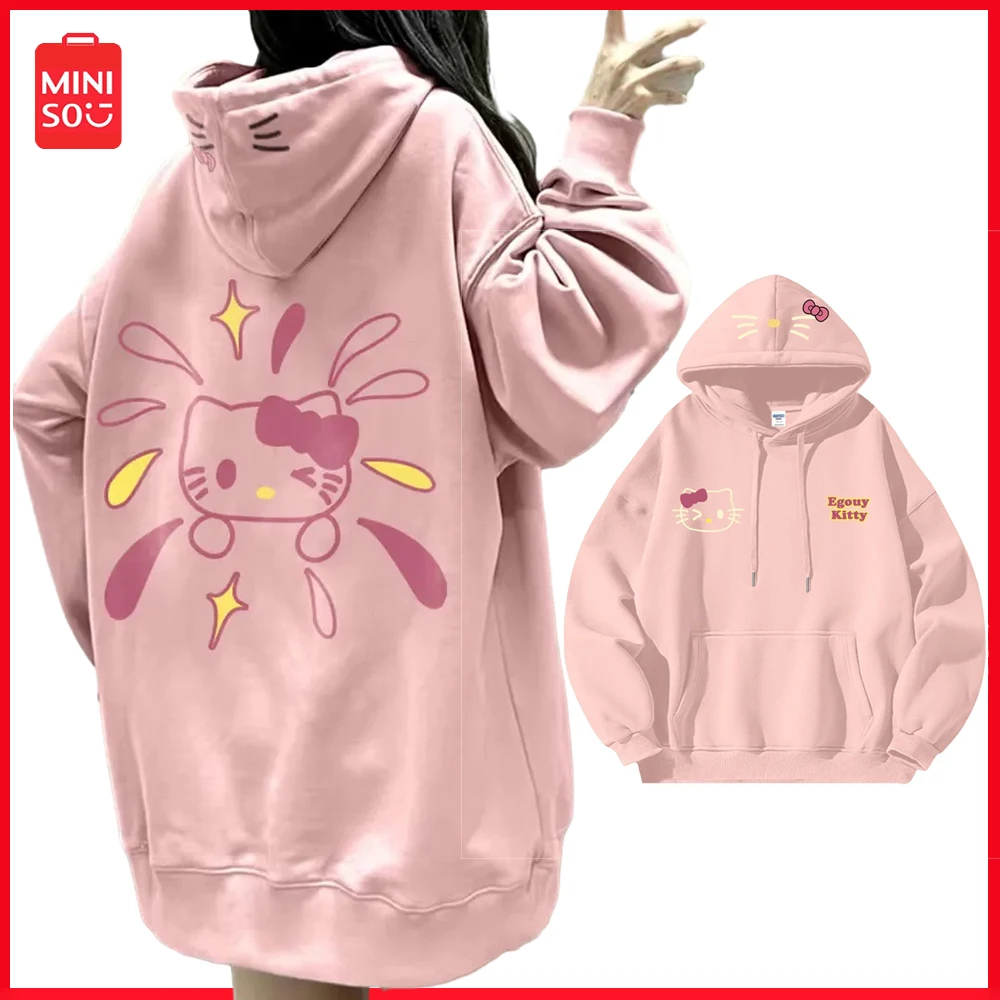 New Miniso Sanrio Hellokitty Sweatshirt American Long Sleeve Top Sports Outdoor Hooded Sweatshirt Hiphop Couple Hoodie Christmas
New Miniso Sanrio Hellokitty Sweatshirt American Long Sleeve Top Sports Outdoor Hooded Sweatshirt Hiphop Couple Hoodie Christmas
