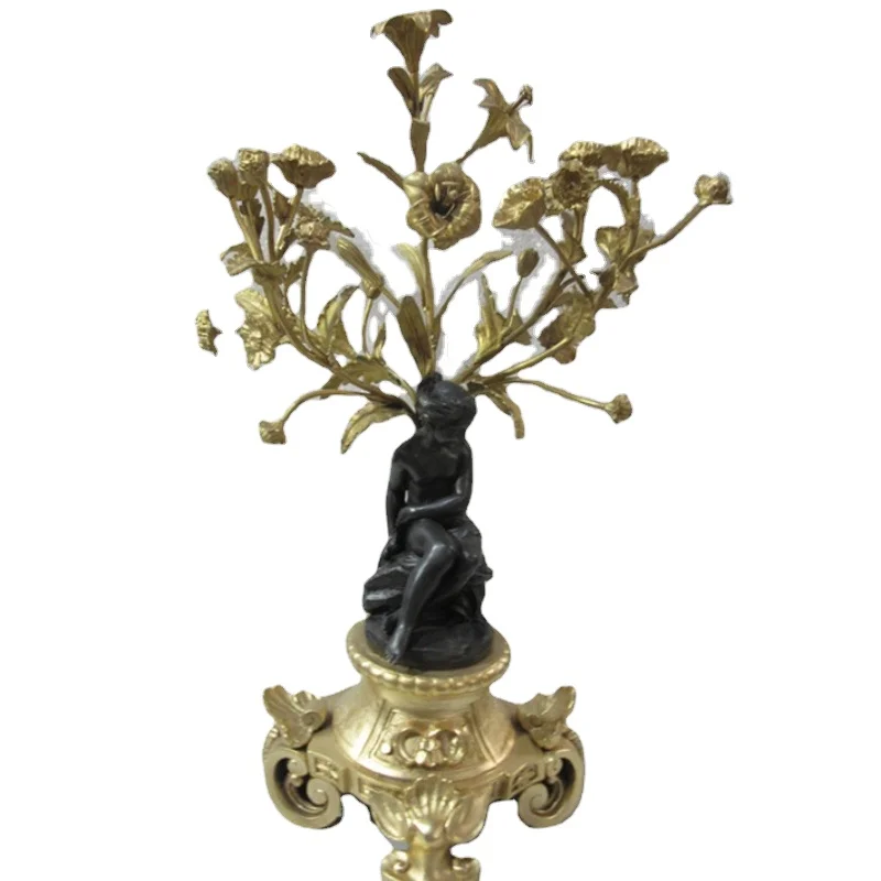 Antique classical Solid Bronze and Gilt European Style A Girl Candle Holder/ candle sticks for Home decoration with 3
Antique classical Solid Bronze and Gilt European Style A Girl Candle Holder/ candle sticks for Home decoration with 3