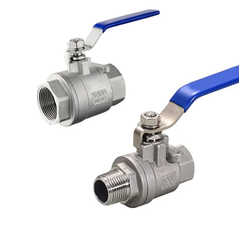 304 Stainless Steel Two Piece Ball Valve 1/4 3/8 1/2 3/4 2" Female x Male Full Port Ball Valve Water Gas Oil Switch Adapter
304 Stainless Steel Two Piece Ball Valve 1/4 3/8 1/2 3/4 2" Female x Male Full Port Ball Valve Water Gas Oil Switch Adapter