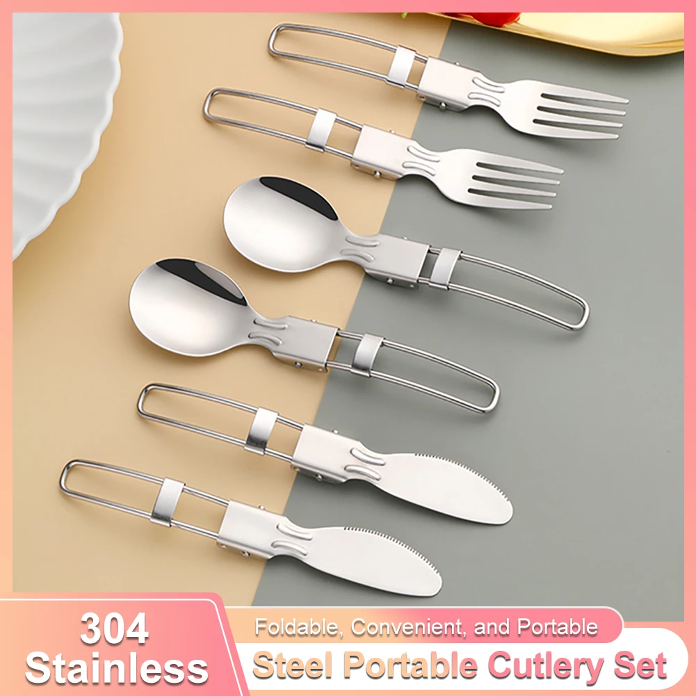 Folding Cutlery Folding Cutlery Fork/Spoon/Knife Compact Storage Travel For Camping Hiking Backpacking Outdoor Activities Tool
Folding Cutlery Folding Cutlery Fork/Spoon/Knife Compact Storage Travel For Camping Hiking Backpacking Outdoor Activities Tool